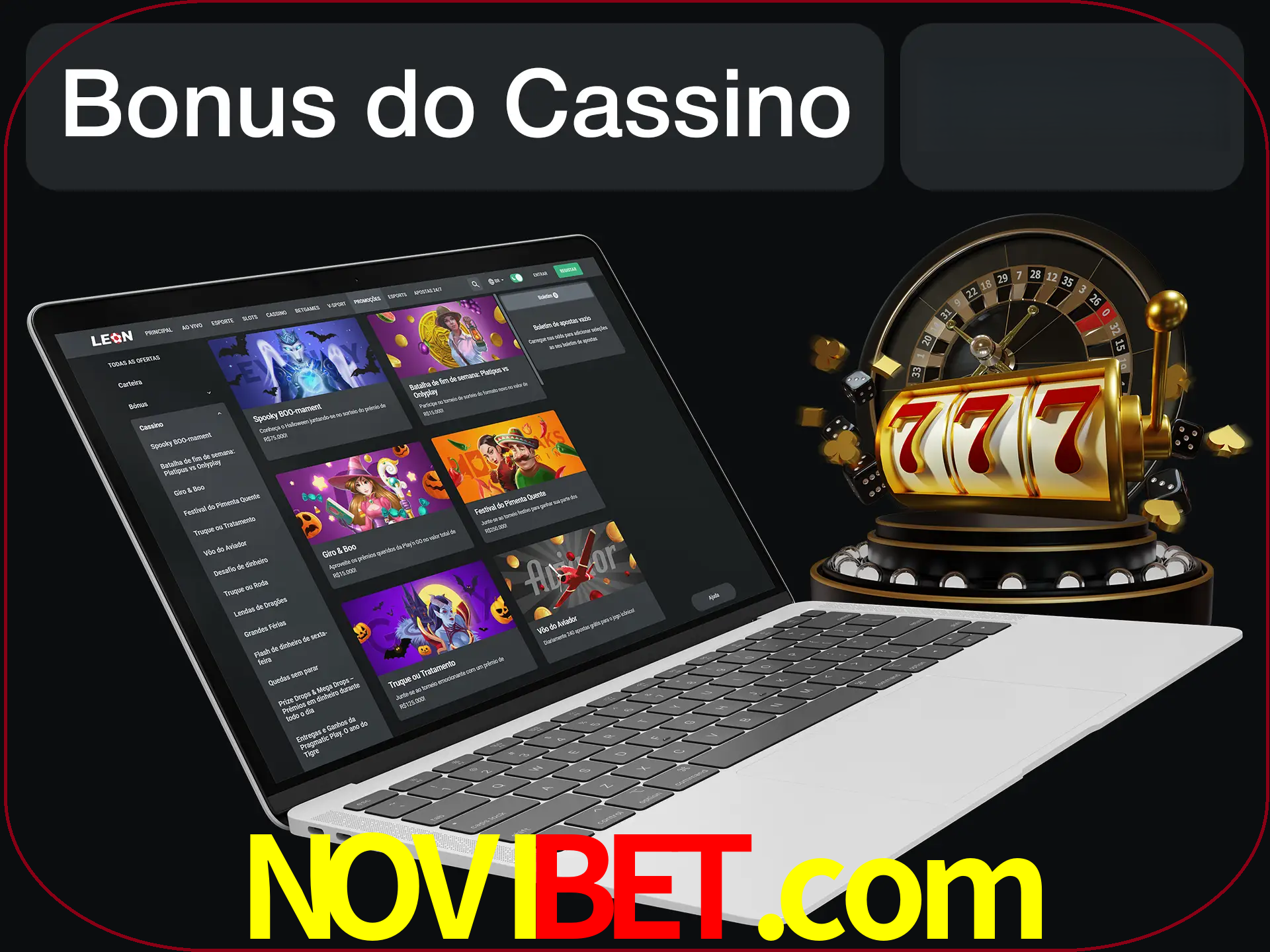 Use o bônus do cassino para começar melhor.