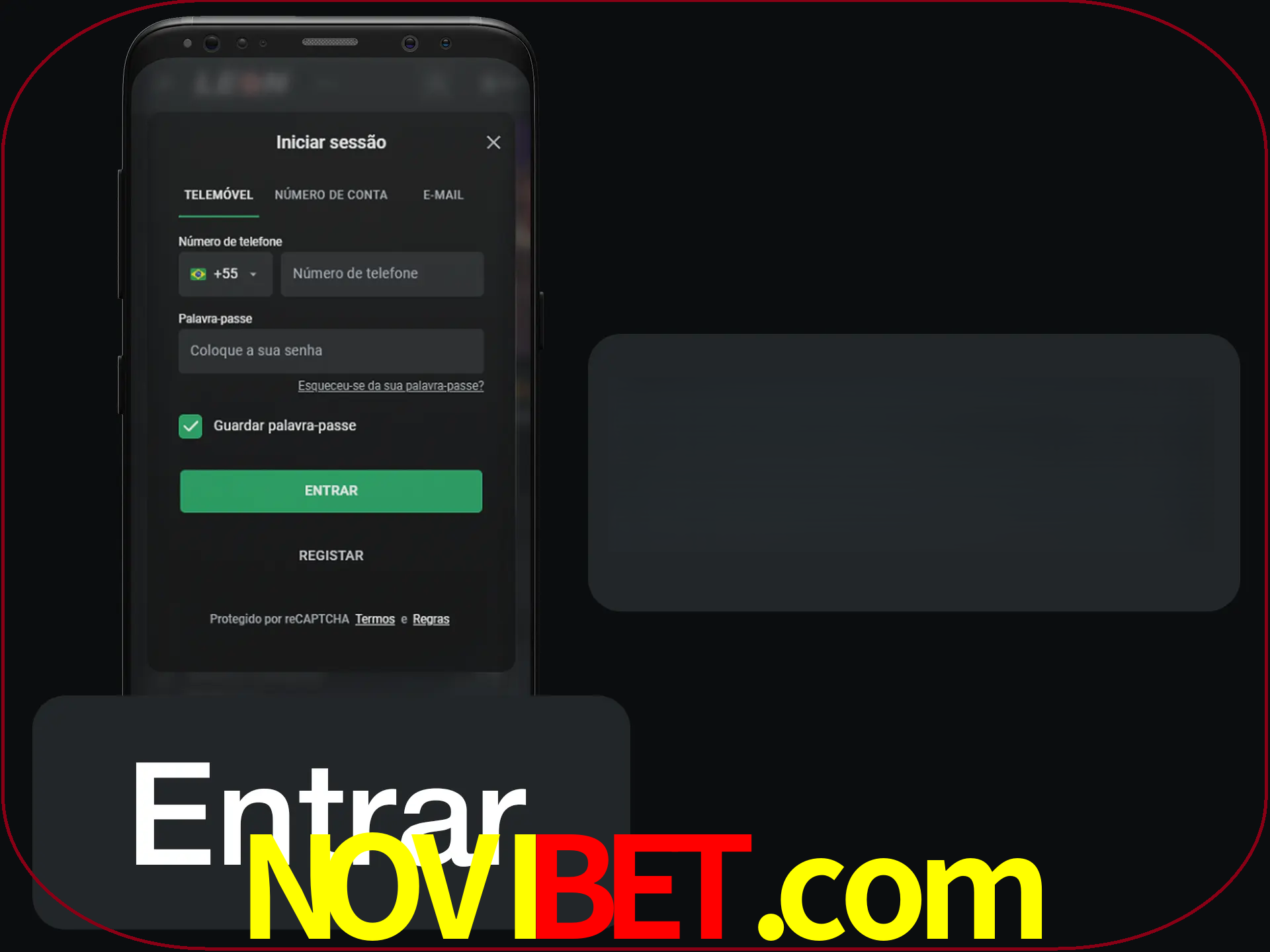 Faça o login para começar a apostar e jogar no cassino.